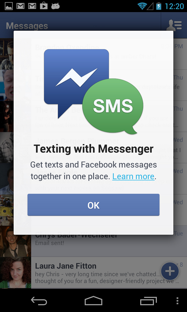 facebook messenger android photo