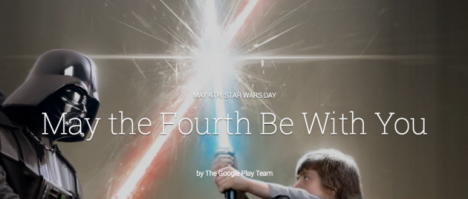Promocion Star Wars en Google Play Store