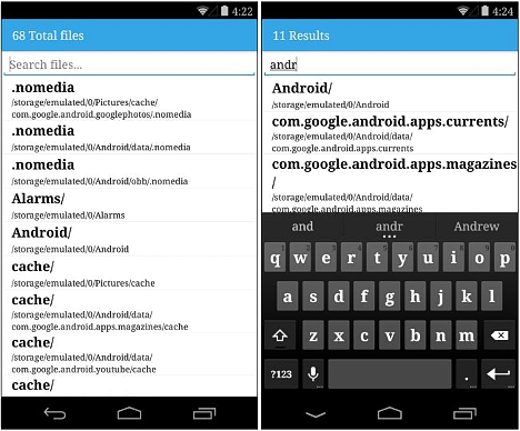 buscar archivos en el telefono móvil Android