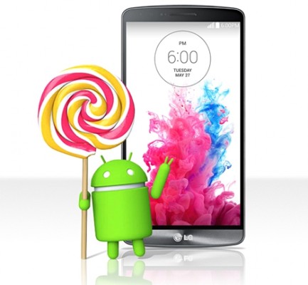 LG G3 con Lollipop Android 5.0