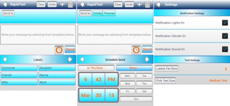 Programar mensajes sms en Android a diferentes horarios