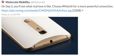 Moto X Pure Edition en Twitter