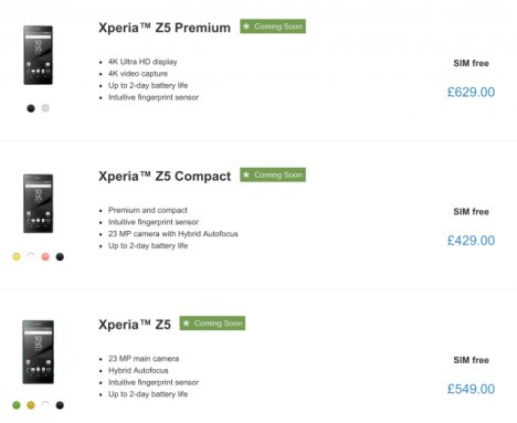 precios rebajados en Sony Xperia Z
