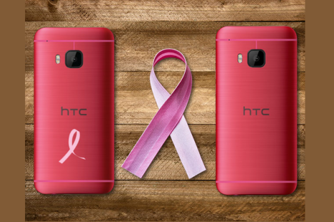 HTC One M9 Rosa por cáncer de mama