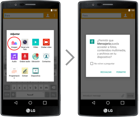 LG G4 y permisos de apps