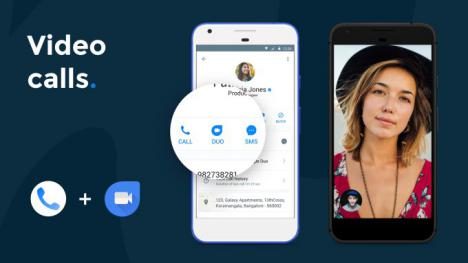 Google Duo con TrueCaller en Android