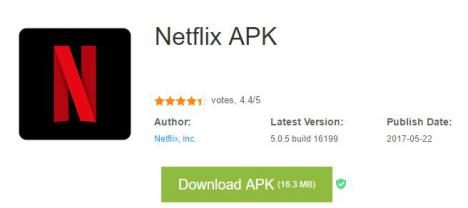 Descargar APK NetFlix para Android