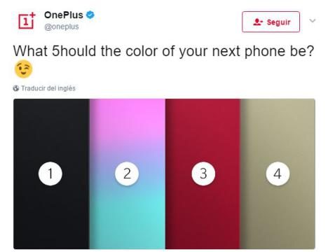 OnePlus 5 variantes de colores