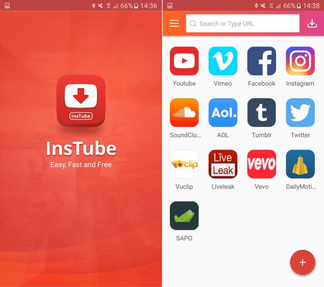 InsTube para descargar videos de youube gratis