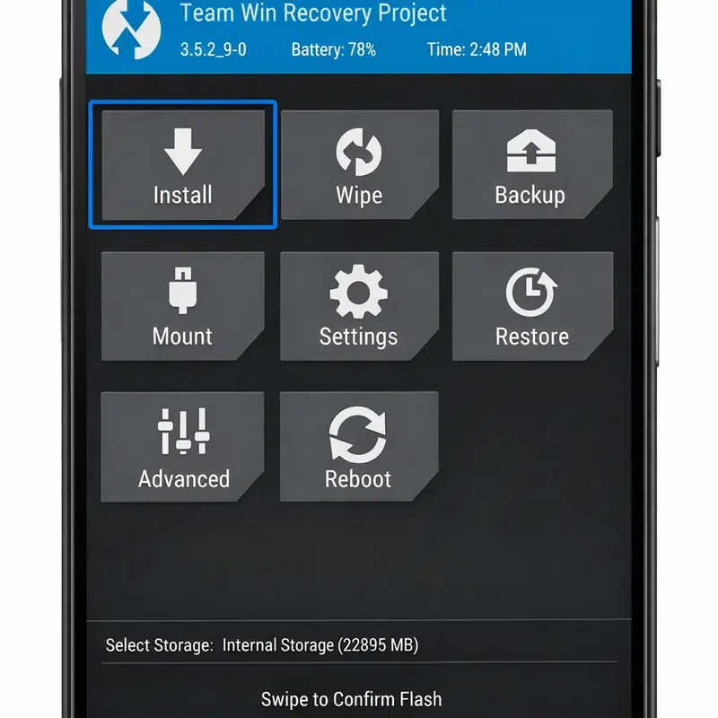 ¡Desbloquea tu Samsung Galaxy J7! Guía Definitiva para Rootearlo con #TutorialEspañol #RootAndroid #GalaxyJ7 3 twrp-menu-magisk