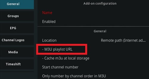Diagrama técnico del funcionamiento de una lista de reproducción M3U para IPTV