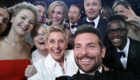Ellen DeGeneres en la gala de Oscar