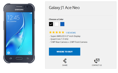 Galaxy J1 Ace Neo