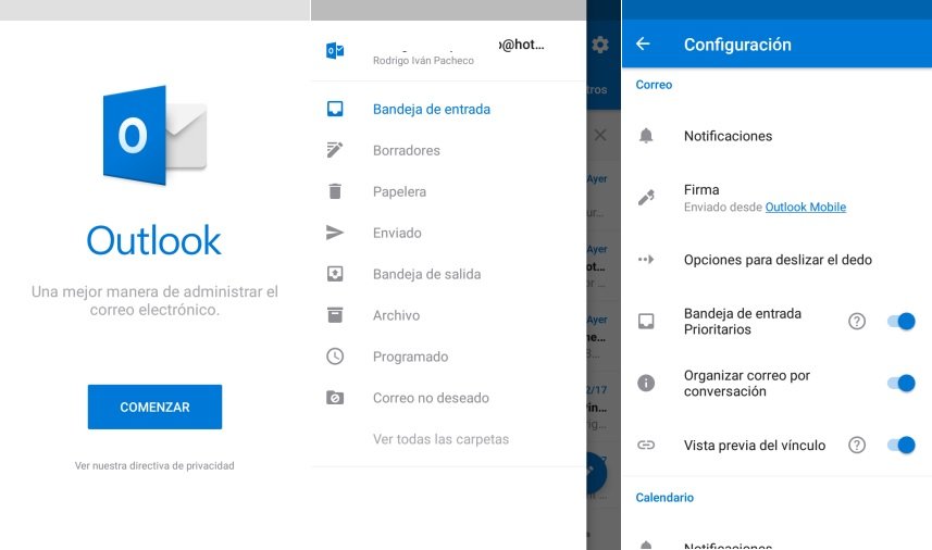 Hotmail en Android trucos