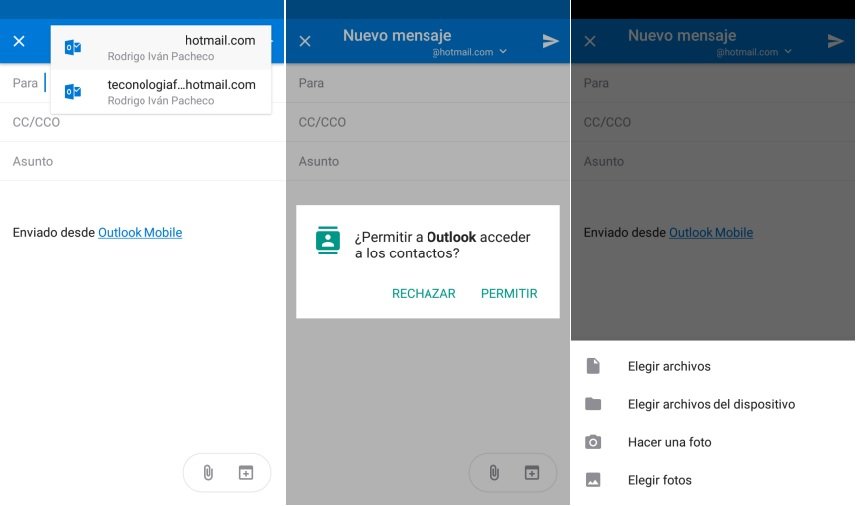 Hotmail en Android trucos