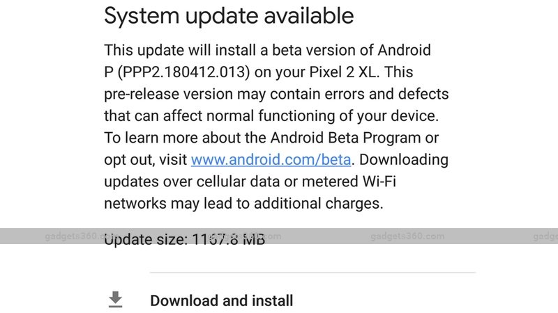 Descargar Android P Beta para Nexus