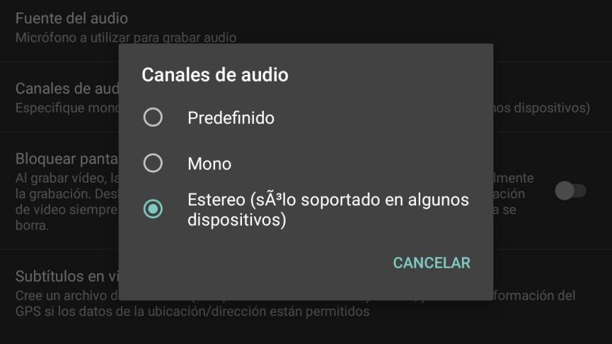 Open Camara en Android grabar videos profesionales