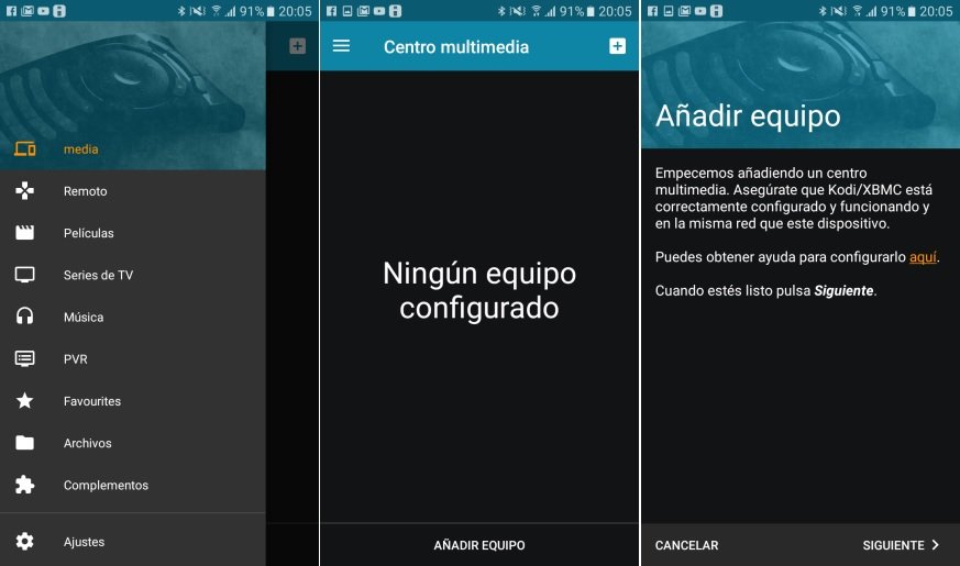 Convertir SmartPhone Android en Control remoto KODI