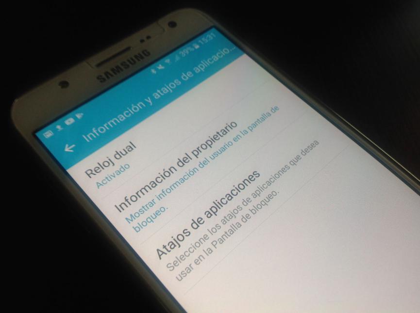 cambiar accesos directos pantalla de Bloqueo Android