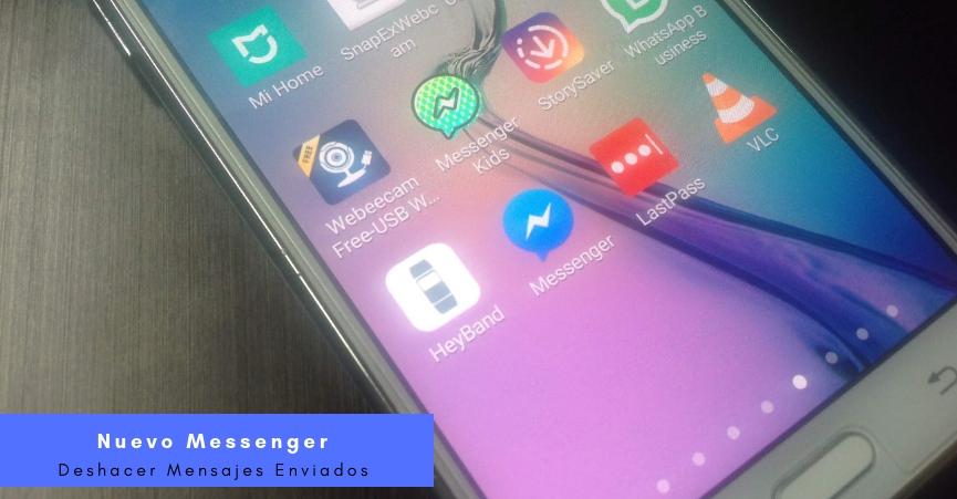 deshacer mensajes enviados en Facebook Messenger Android