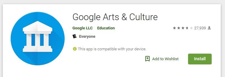 Google Arts buscar tu doble