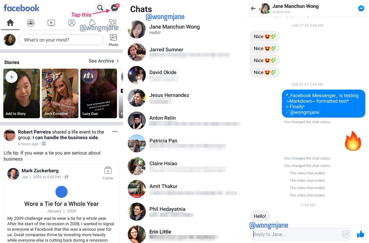 Facebook y messenger juntos otra vez