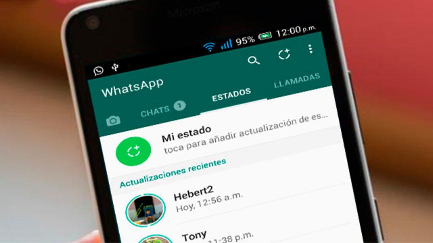 quitar Estados de WhatsApp en Android