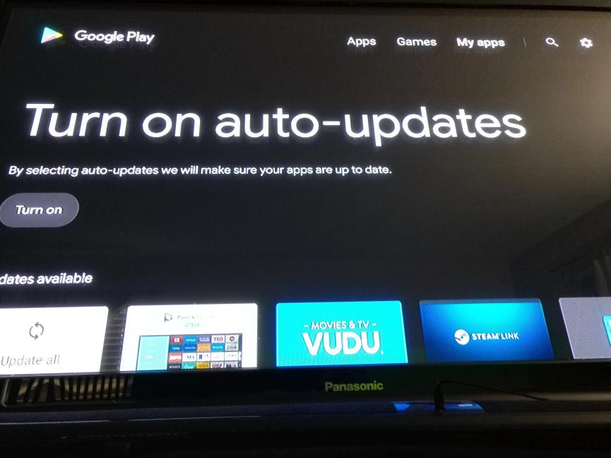 Google Play en Android TV