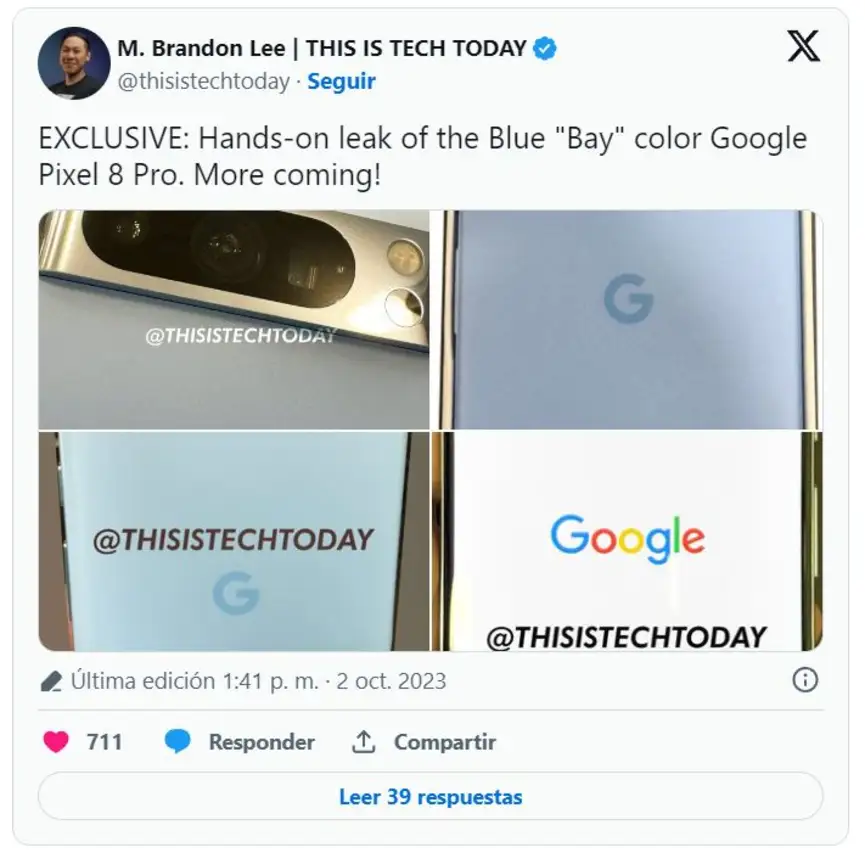 Google Pixel 8 filtraciones