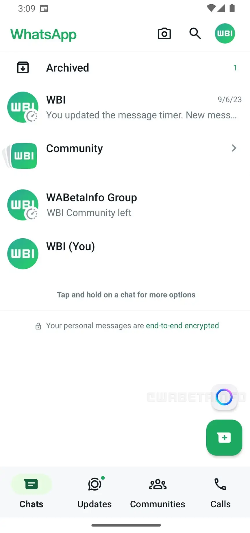 IA en WhatsApp Android beta