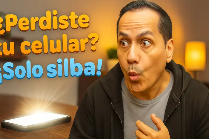 encuentra celular Android perdido silbando.webp