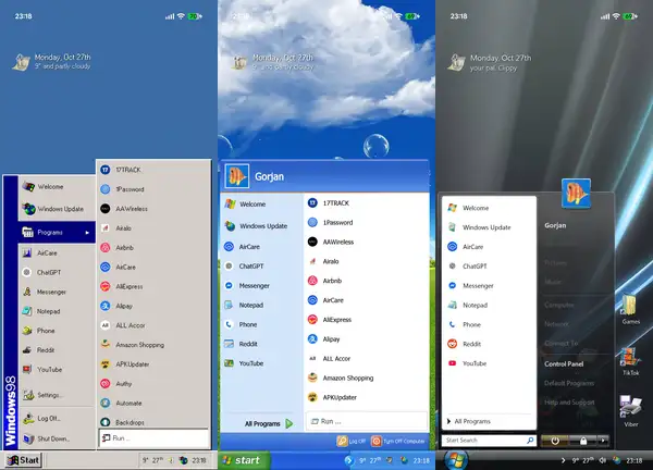 launcher Windows XP