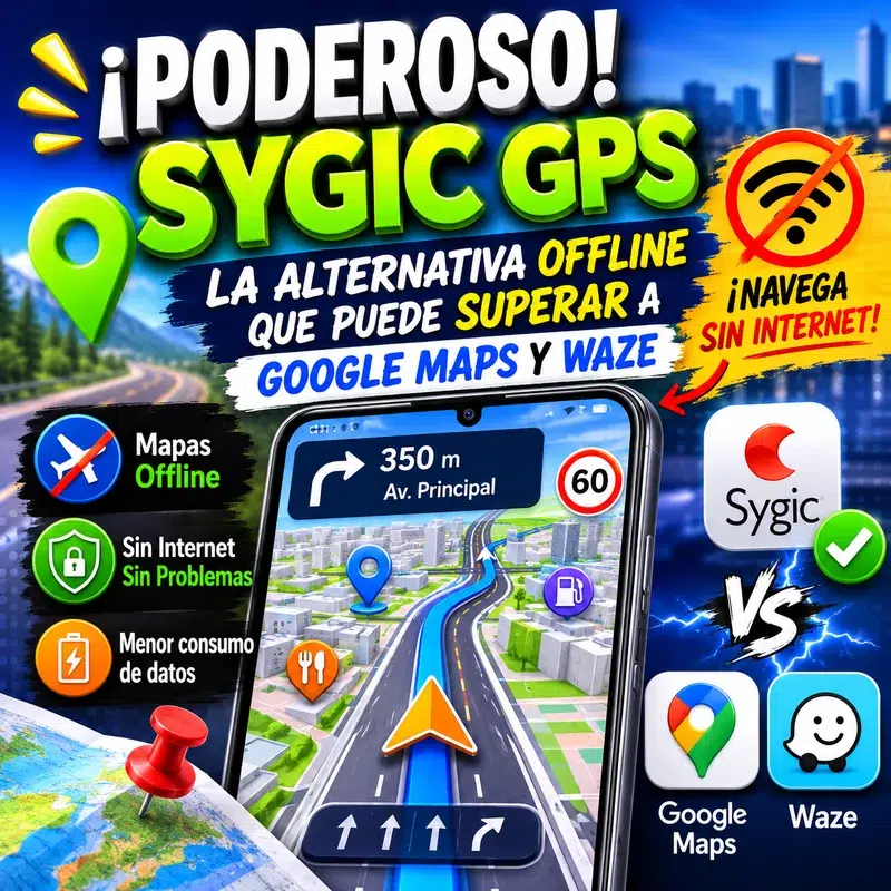 ¡PODEROSO! Sygic GPS: La Alternativa Offline que Puede Superar a Google Maps y Waze en Tus Viajes 7 Sygic GPS convierte tu Tablet Android viejo en moderno GPS
