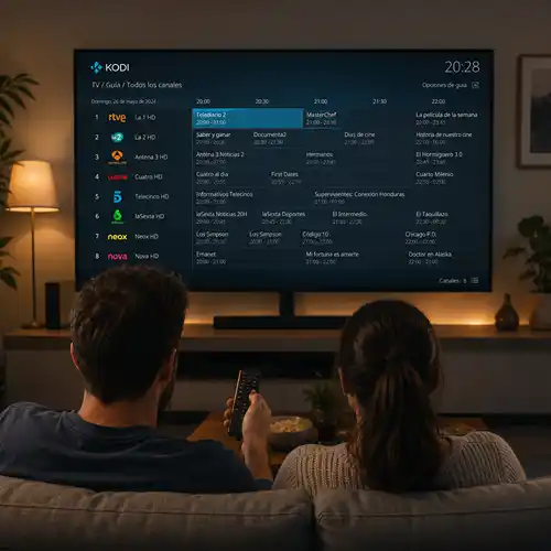 Cómo Ver TV Online Gratis: Guía Definitiva de Listas M3U para VLC y Kodi para Android (¡Incluye el Mundial 2026!) 1 TV Online gratis en Kodi para Android