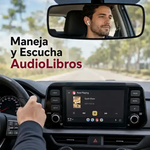 Transforma Tu Viaje Diario: Cómo los Audiolibros para Android Auto Mejoran Cada Kilómetro 1 lector de audiolibros para android auto
